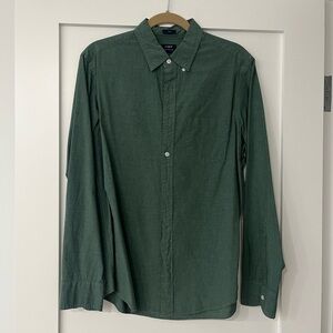 J. Crew Forest Green Casual Button-Down Shirt